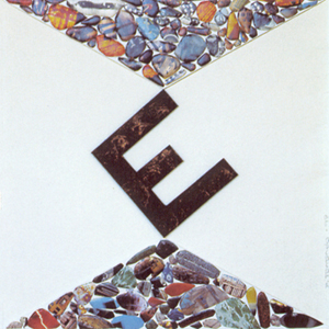 Escritura apuntalada por otra escritura Poesía Visual · Técnica mixta · 1998· 50 x 50 cm.