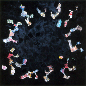 Territorio plural Poesía Visual · Técnica mixta · 1998 · 50 x 50 cm.