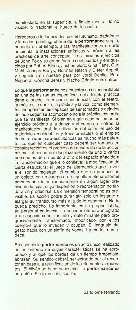 La performance como lenguaje, pág. 2